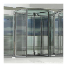 3/4 wings Crystal Automatic/Manual Revolving Door for office building